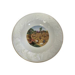 Vintage FOUR SEASONS Plate Tabletops Unlimited Country Theme Harvest Collectible